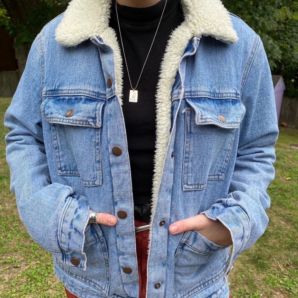 ASOS Sherpa Jean Jacket